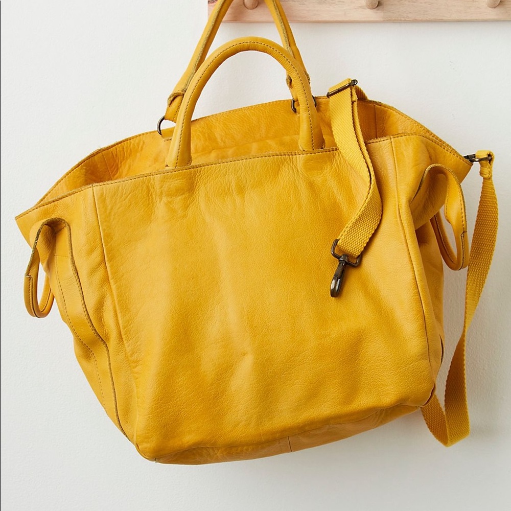 Free People Leslie Leather Tote